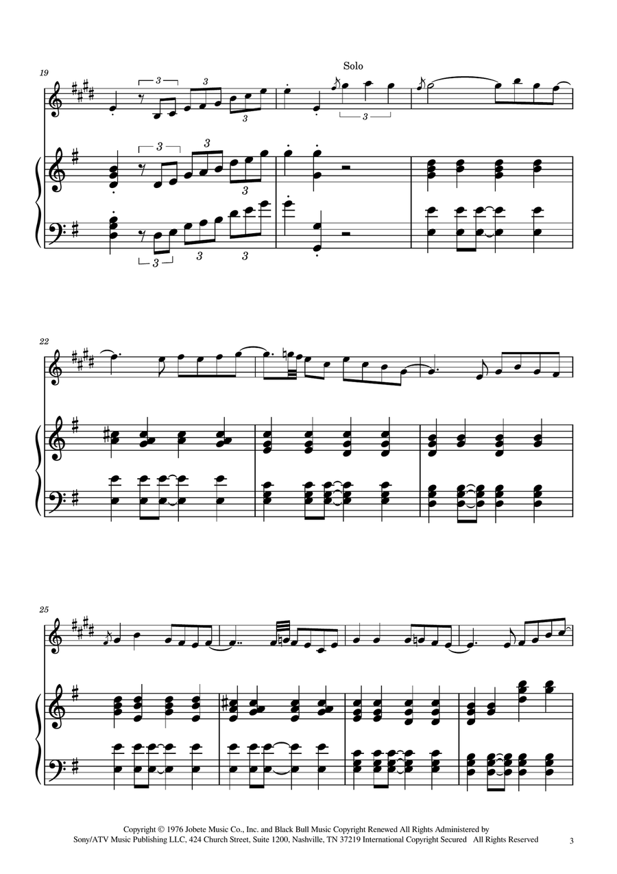Isn't She Lovely E-Flat Clarinet scores gallery preview page 3