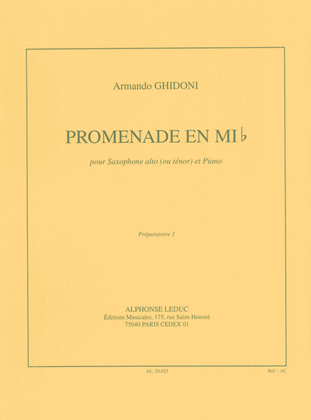 Promenade In E Flat Major (saxophone-alto & Piano)