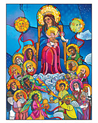 Queen of the Saints notecard (20/pack)