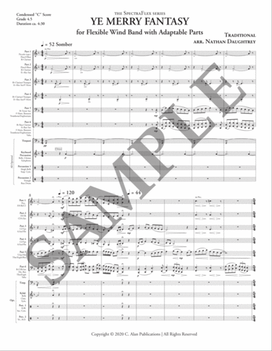 Ye Merry Fantasy (6-part flex) Flexible/Adaptable scores gallery preview page 6
