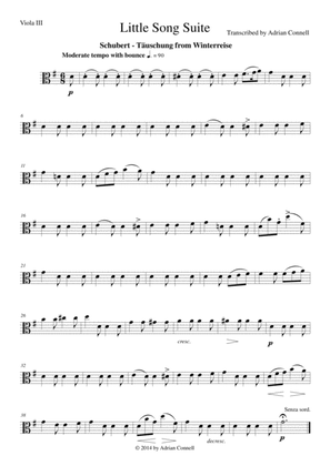 Litte Song Suite for Five Violas - Viola 3