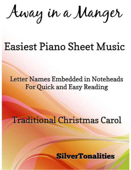 Away in a Manger Easiest Piano Sheet Music