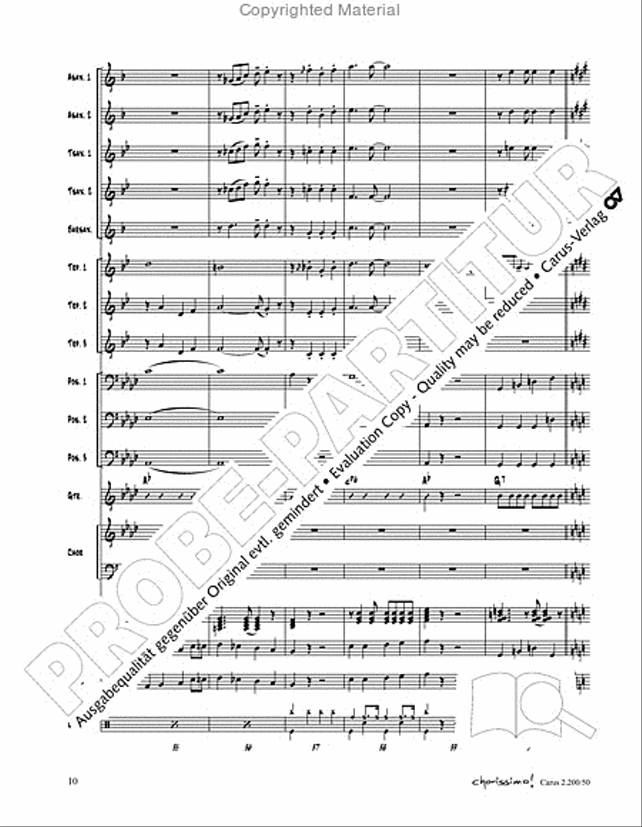 Chorissimo. Instrumentale Begleitarrangements fur Small Bigband, Vol. 3 Big Band scores gallery preview page 8