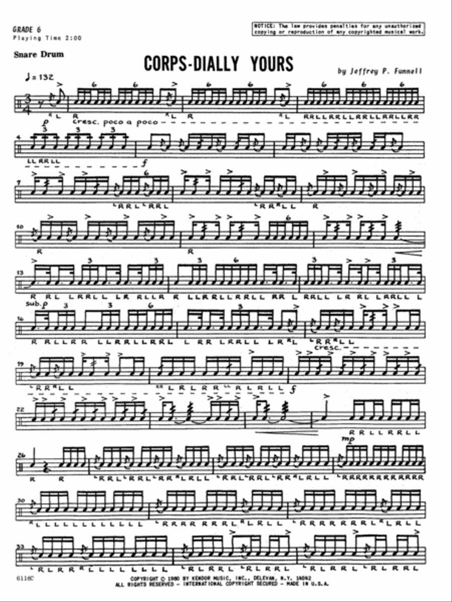 Corps-Dially Yours Snare Drum scores gallery preview page 2