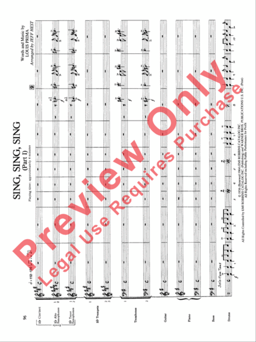 Original Big Band Sounds Big Band scores gallery preview page 97