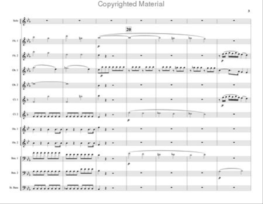 Concerto for Trumpet Woodwind Quintet scores gallery preview page 5