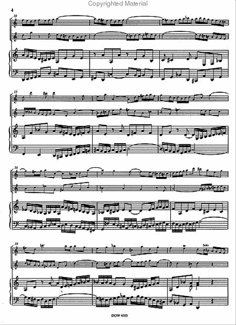 Bach: Concerto for Two Violins, Strings and Basso Continuo, BWV 1043 in D Minor String Duet scores gallery preview page 3
