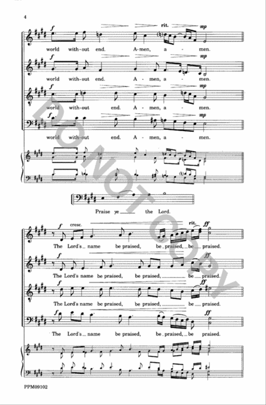 Responses and Prayers 4-Part scores gallery preview page 5