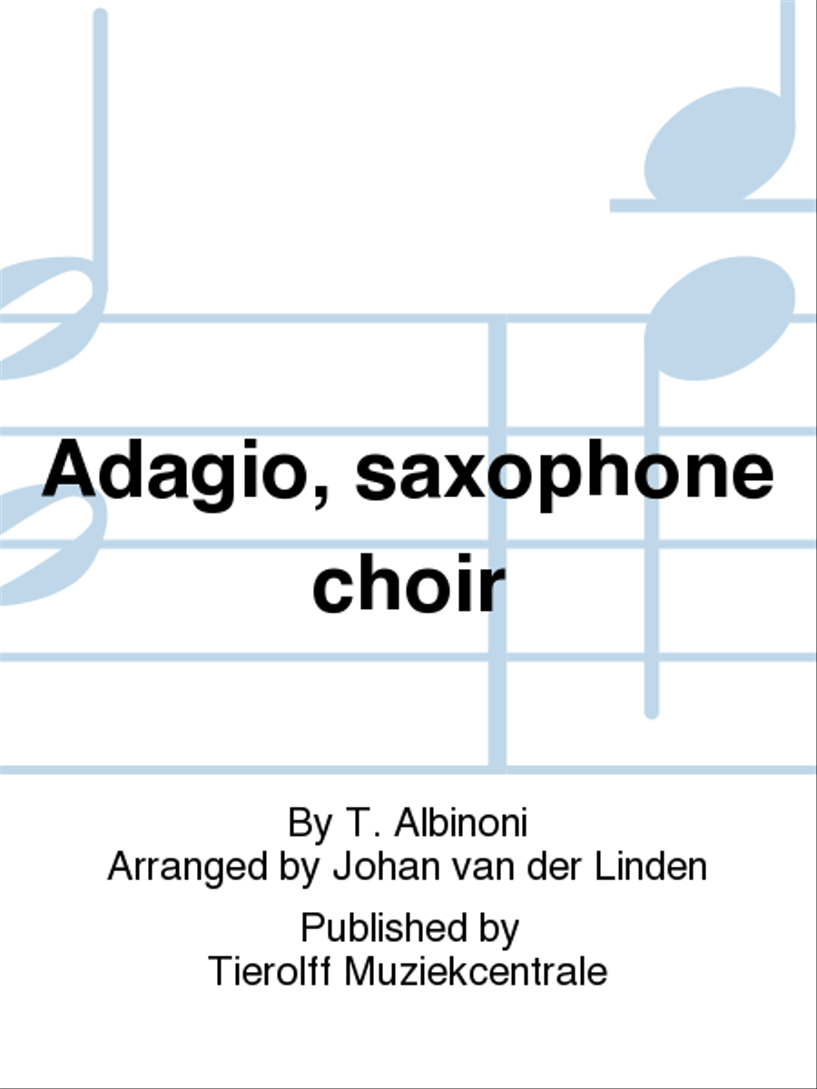 Adagio, Saxophone Ensemble Saxophone Ensemble scores gallery preview page 1