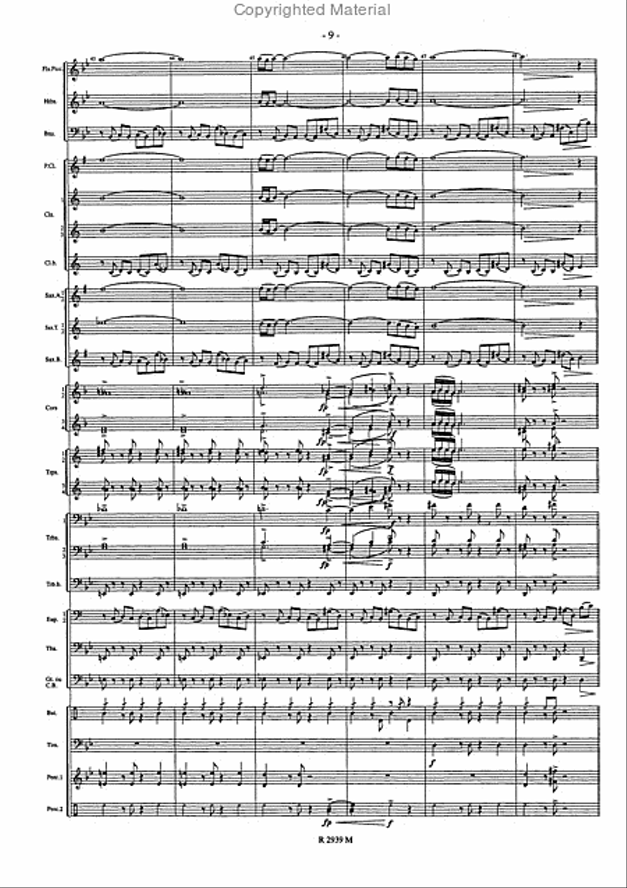 Libertango Concert Band scores gallery preview page 10