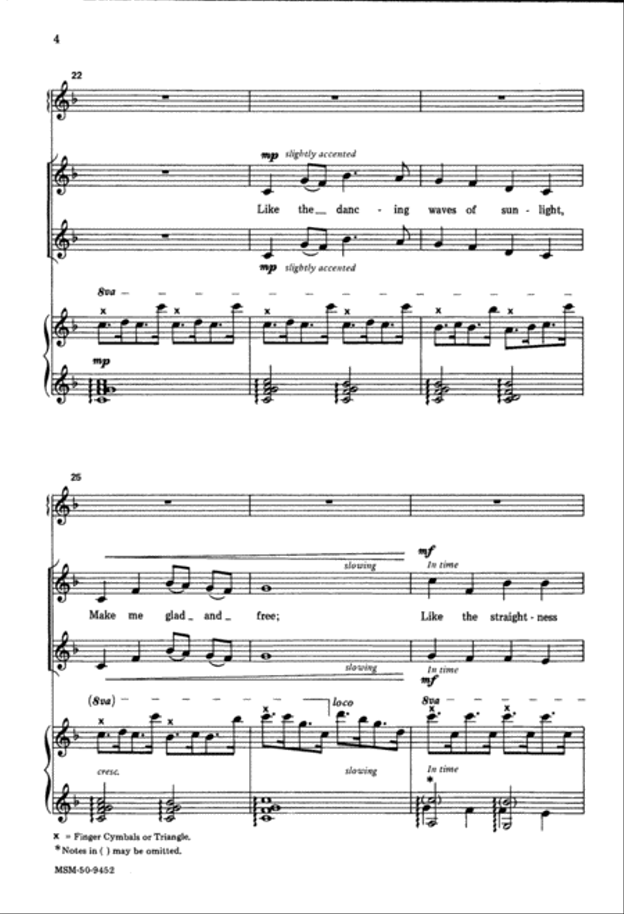 God, Who Touches Earth with Beauty (Downloadable Choral Score)