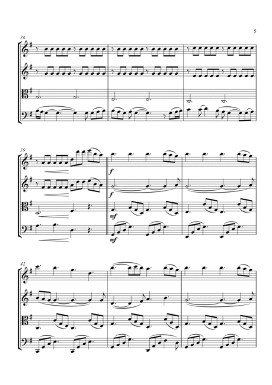 Perfect String Quartet scores gallery preview page 5
