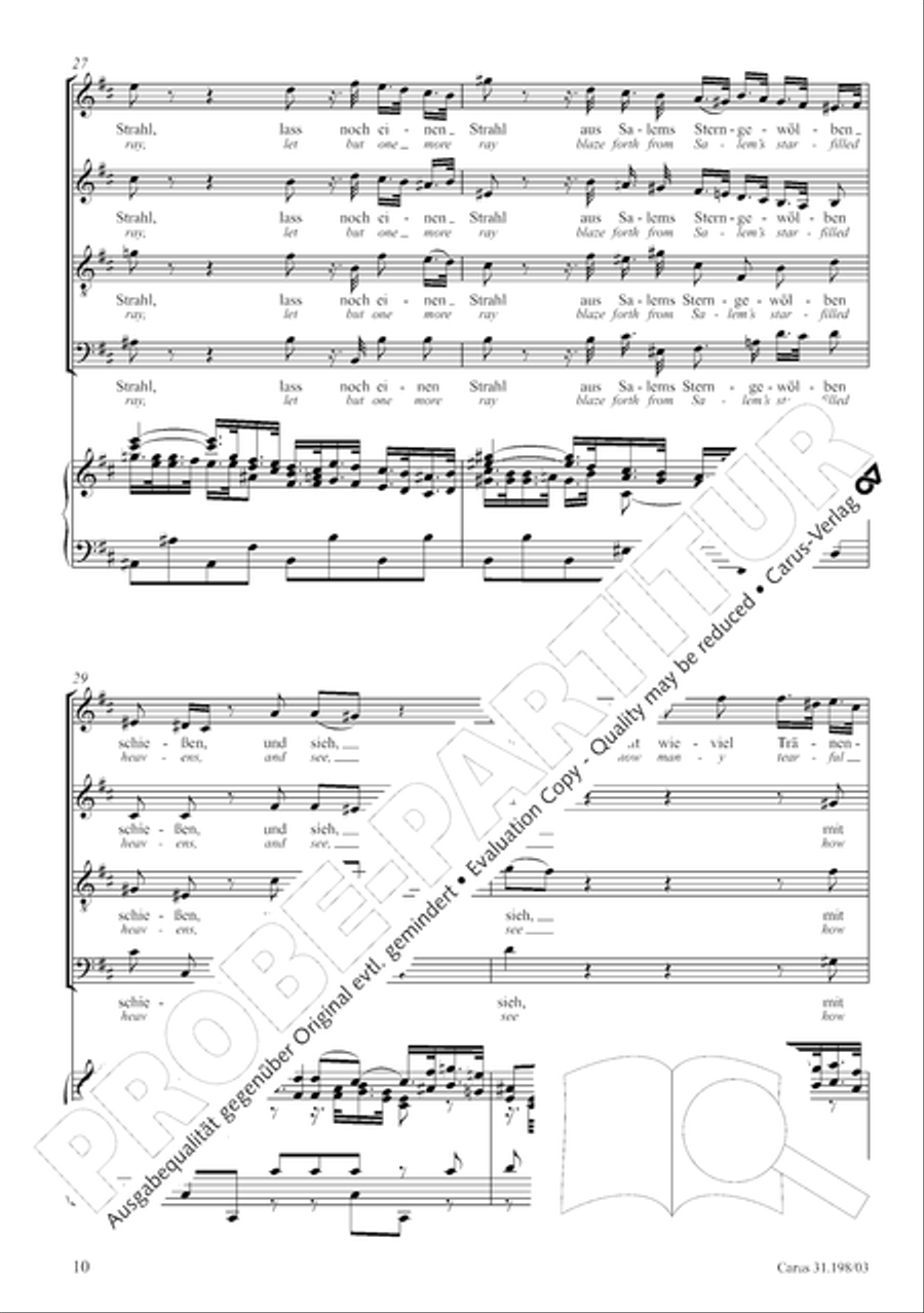Let, Princess, let but one more ray (Lass, Furstin, lass noch einen Strahl) 4-Part scores gallery preview page 11