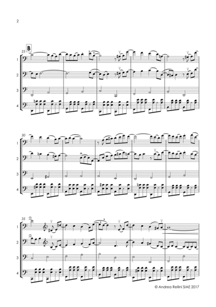 DA COME MI GUARDI (Cello quartet - 4 Cellos) image number null