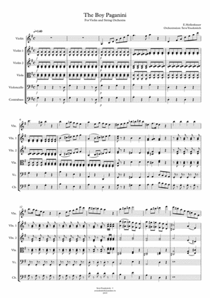 E.Mollenhauer "Paganini Boy" for Violin and String Orchestra