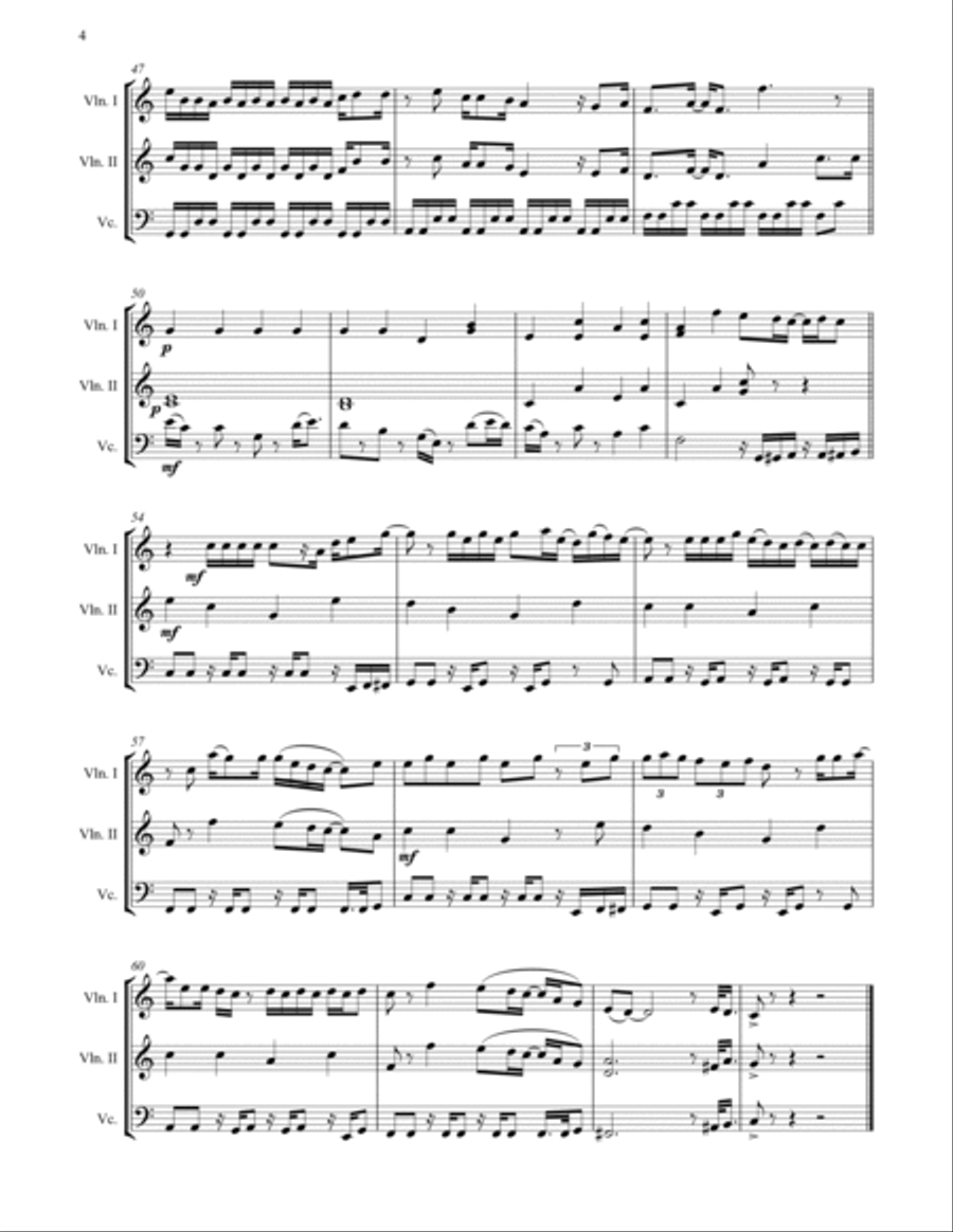 I'm Yours I'm Yours String Trio scores gallery preview page 4