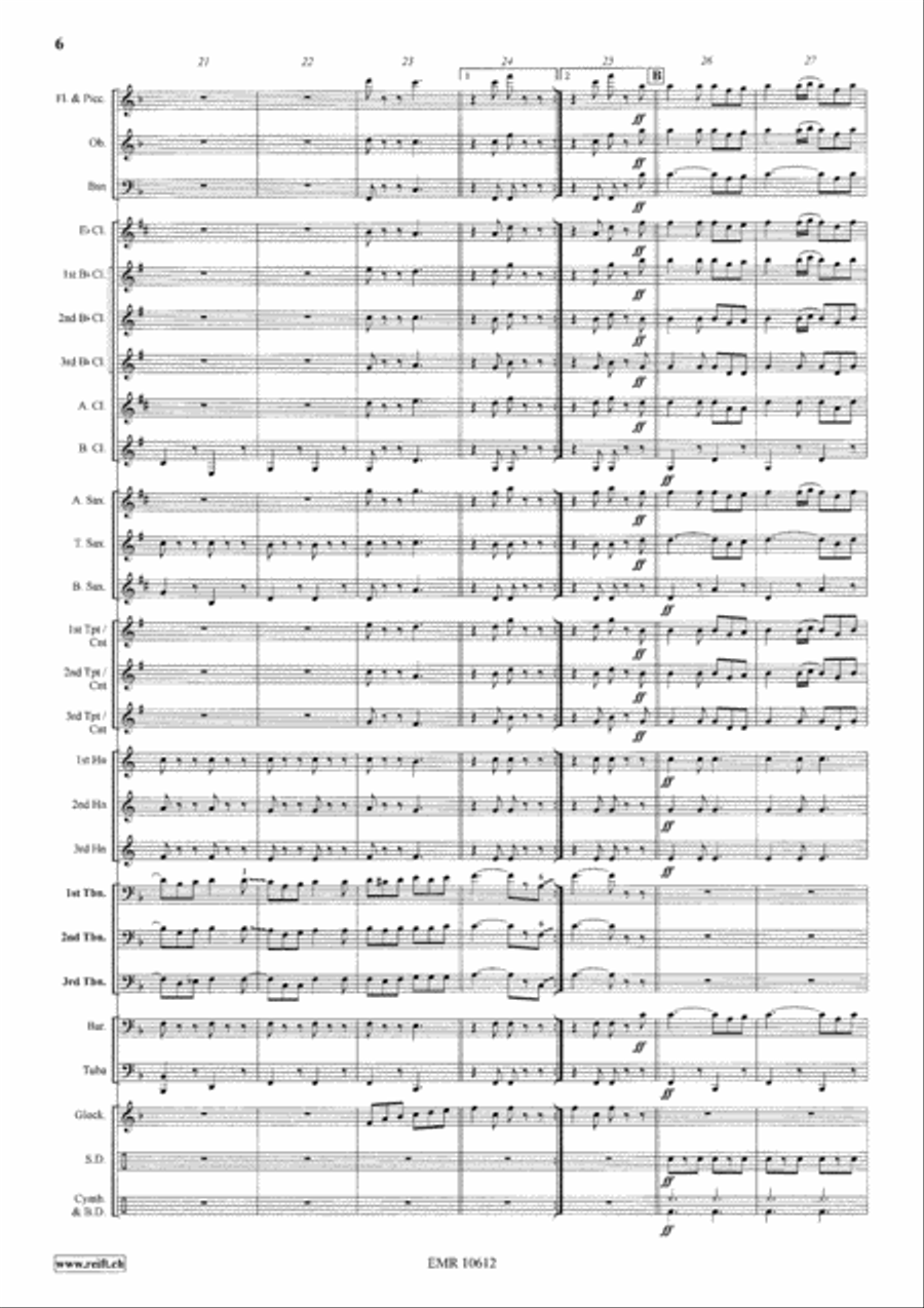 Trombone Party Trombone Party Concert Band scores gallery preview page 7