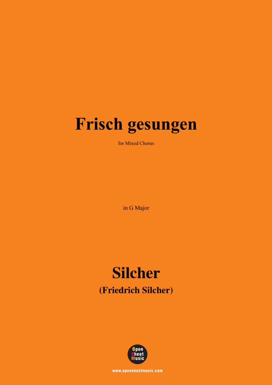 Silcher-Frisch gesungen,in G Major Voice scores gallery preview page 1