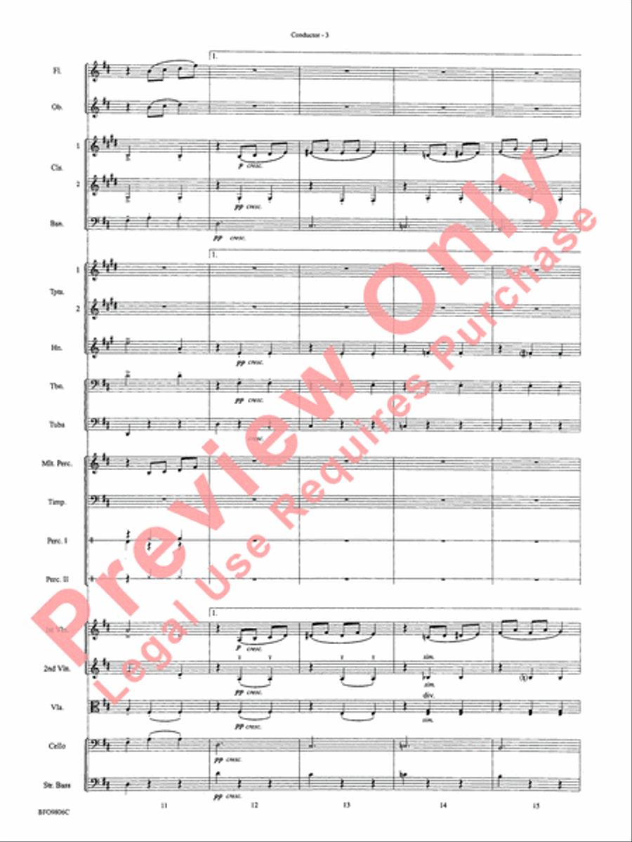 Waltz of the Flowers (from The Nutcracker Suite) Full Orchestra scores gallery preview page 6