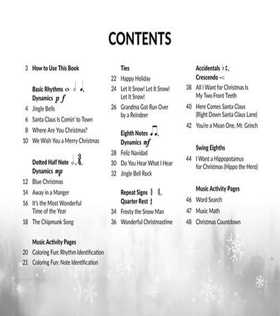 Christmas Songs for the Very Beginner Easy Piano scores gallery preview page 3