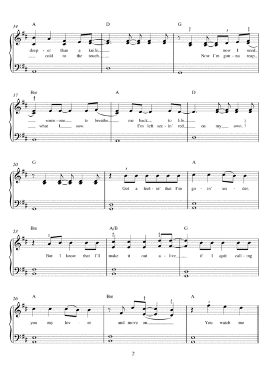 Stitches Piano scores gallery preview page 2