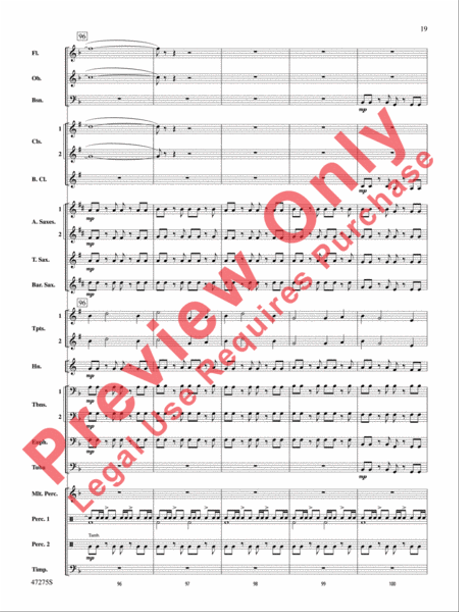 Power the Earth Concert Band scores gallery preview page 20
