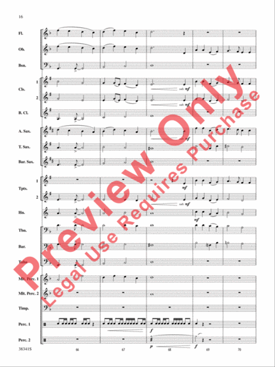 A Canadian Christmas A Canadian Christmas Concert Band scores gallery preview page 17