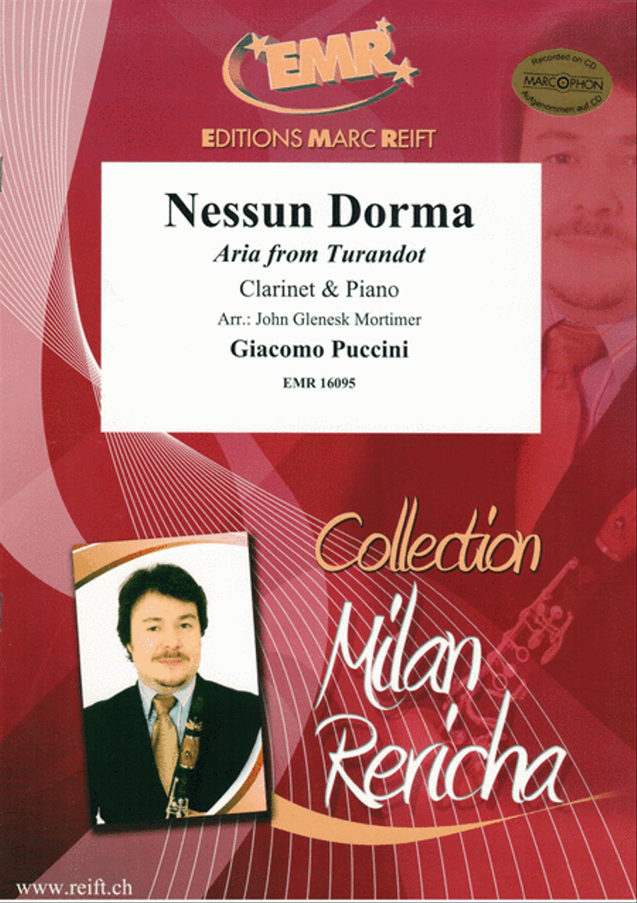 Nessun Dorma Clarinet Solo scores gallery preview page 1