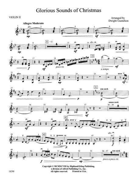Glorious Sounds of Christmas: 2nd Violin