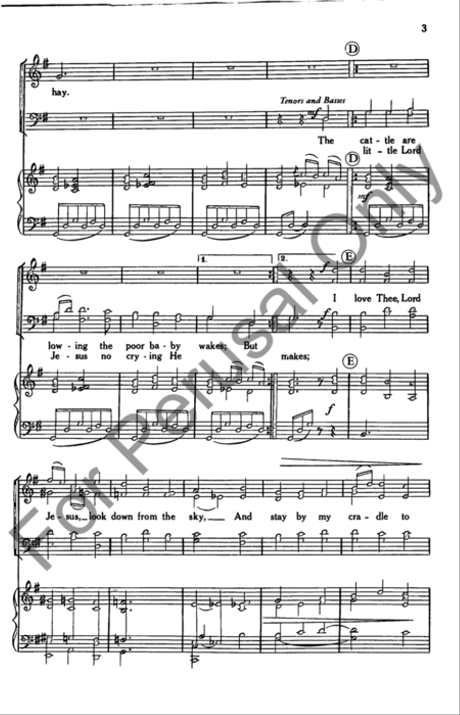 Manger Carol Manger Carol 4-Part scores gallery preview page 3