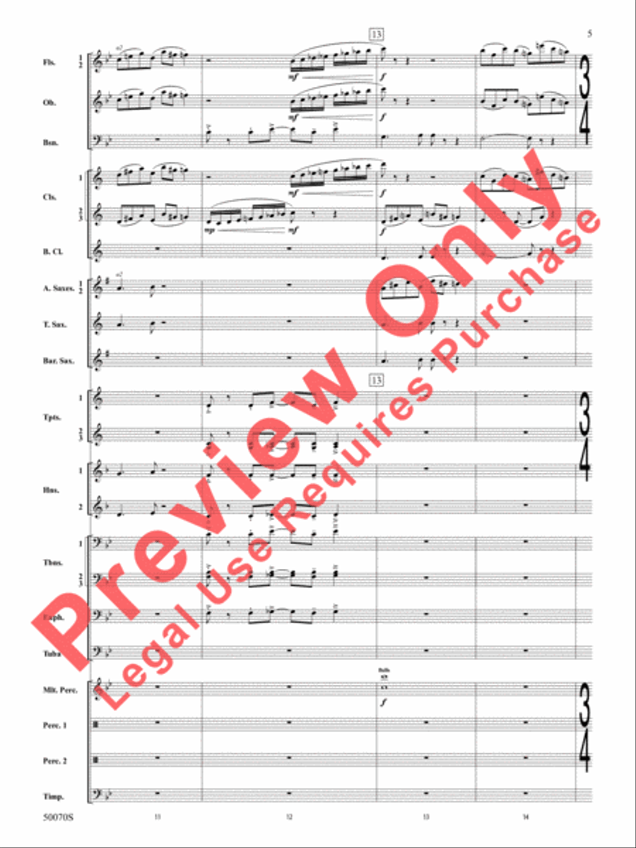 Fantastic Beasts -- The Secrets of Dumbledore Concert Band scores gallery preview page 6