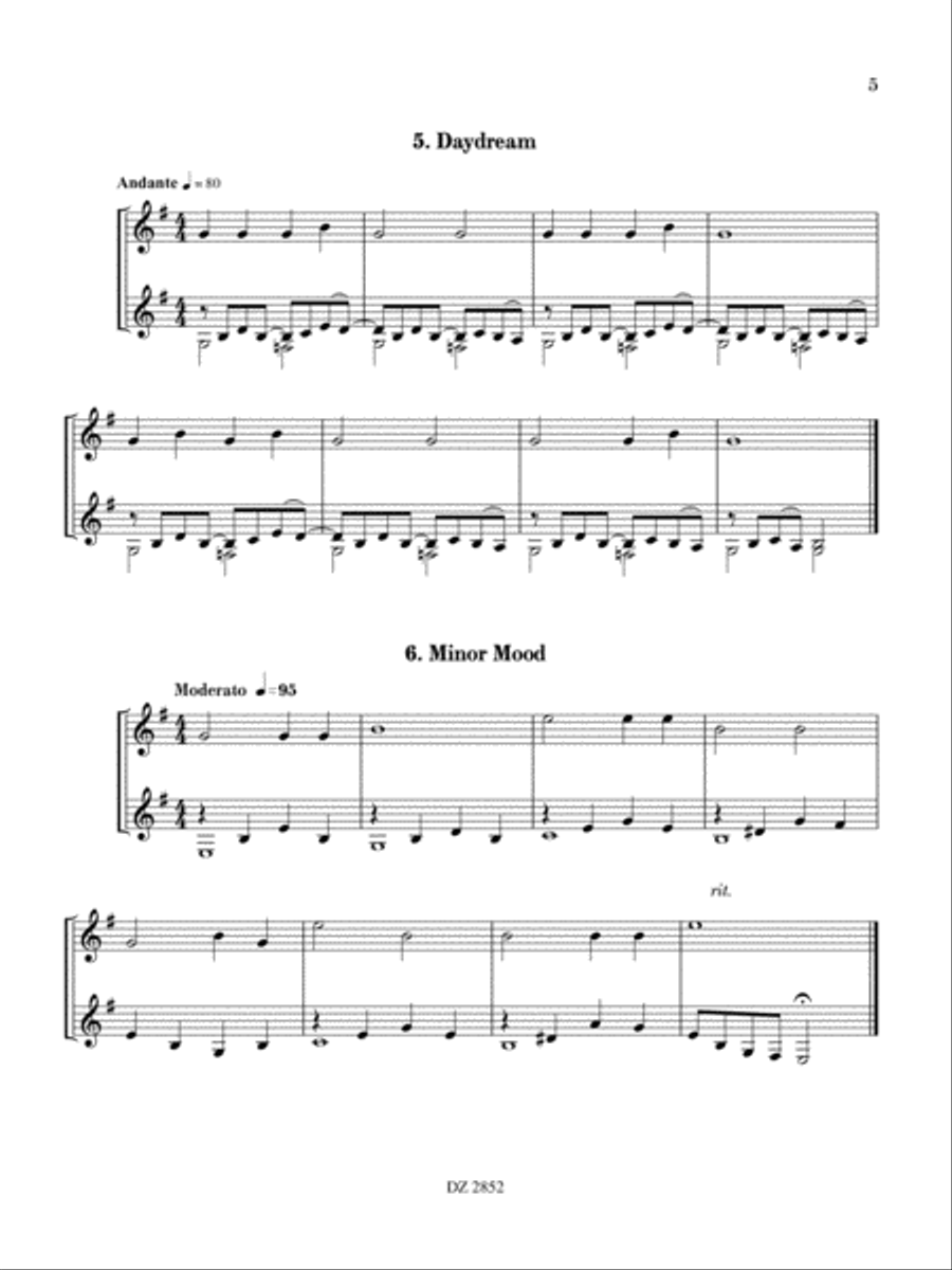Progressive Duets Progressive Duets Classical Guitar scores gallery preview page 5