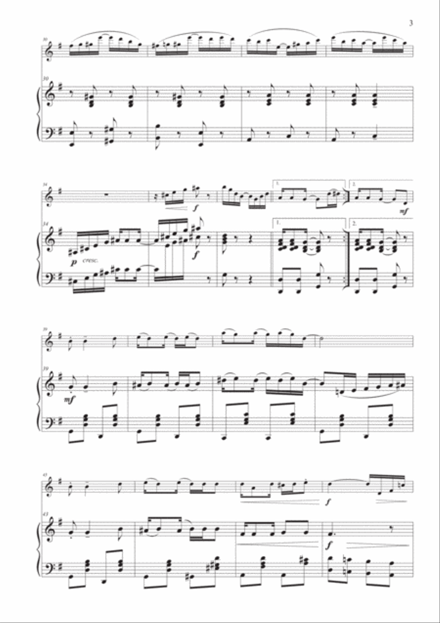 The Easy Winners for Flute and Piano Flute Solo scores gallery preview page 5