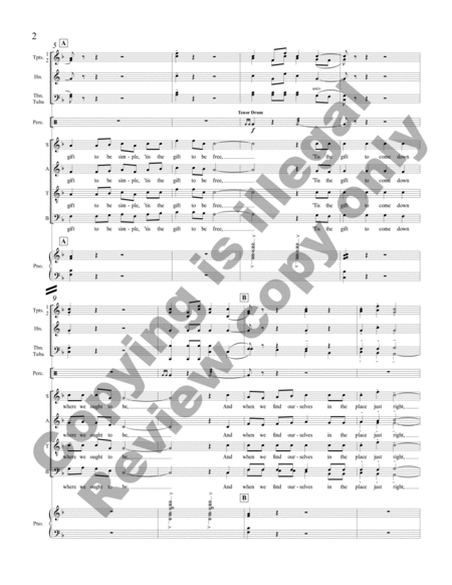 The Gift to Be Free (Full Score)