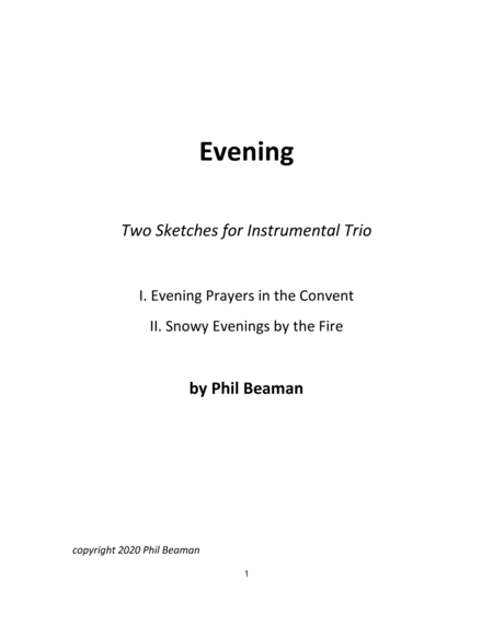 Evening-2 Sketches for Trombone Trio image number null