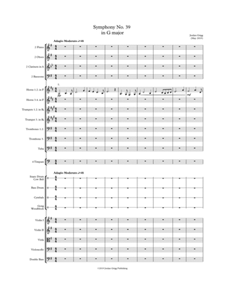 Book cover for Symphony No. 39 in G major