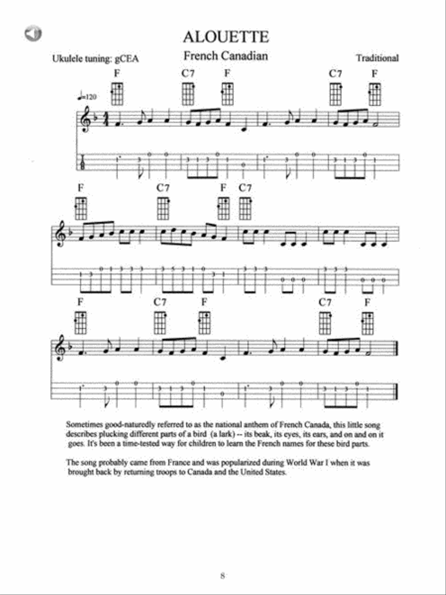 Ukulele Songs Around the World Acoustic Guitar scores gallery preview page 9