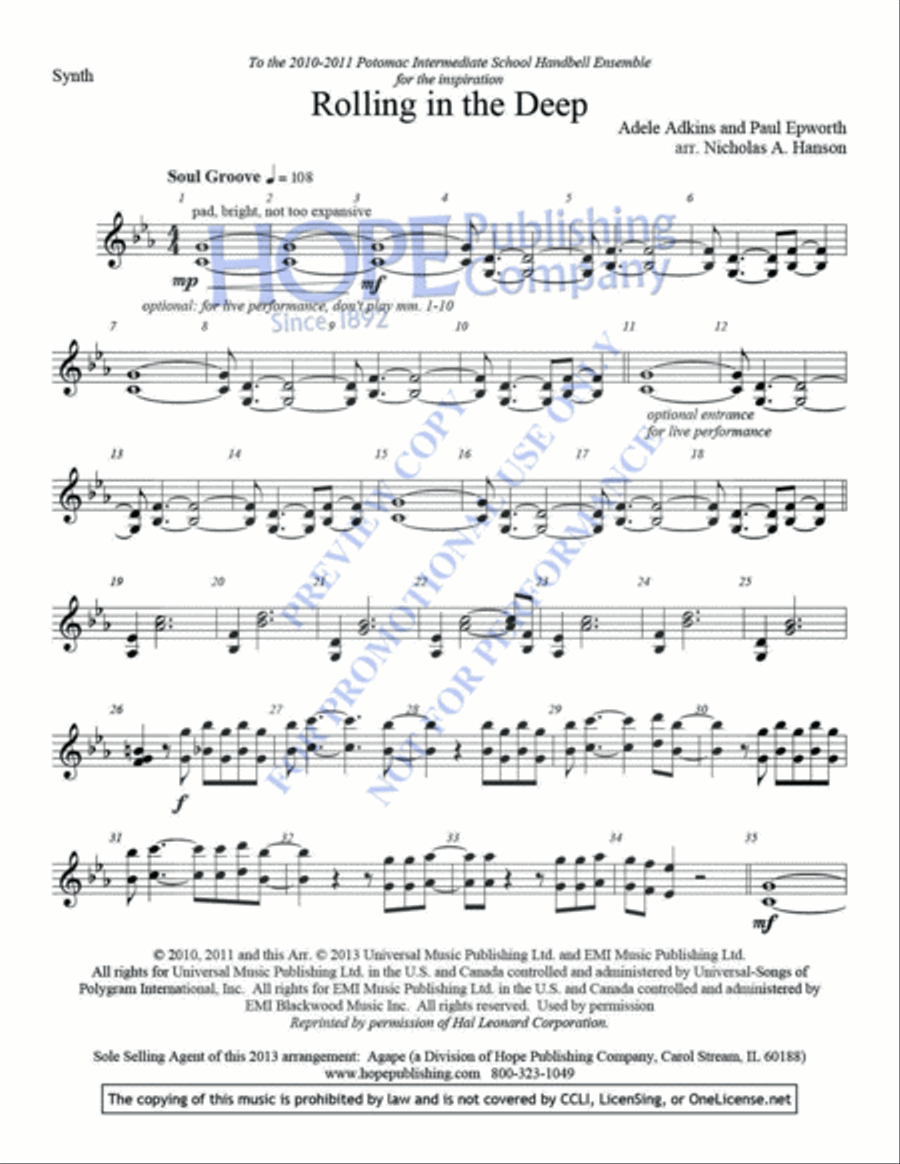 Rolling in the Deep 2-Octaves scores gallery preview page 8