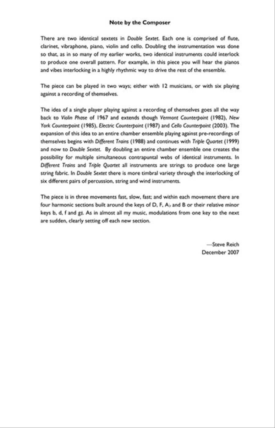Double Sextet Double Sextet Study Score scores gallery preview page 3