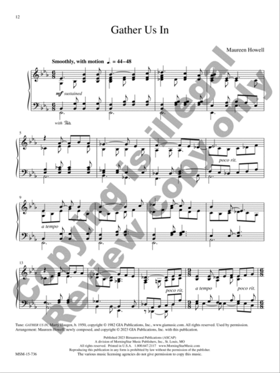 Gather Us In Gather Us In Piano Solo scores gallery preview page 6