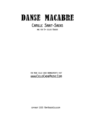 Saint-Saens "Dance Macabre" for Cello Quintet SCORE AND PARTS