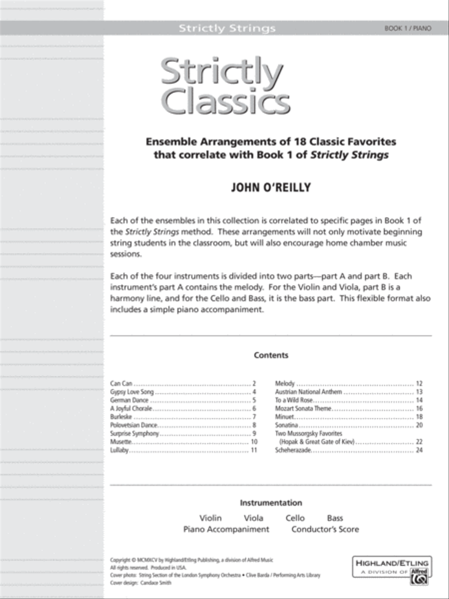 Strictly Classics, Book 1 Chamber Orchestra scores gallery preview page 5