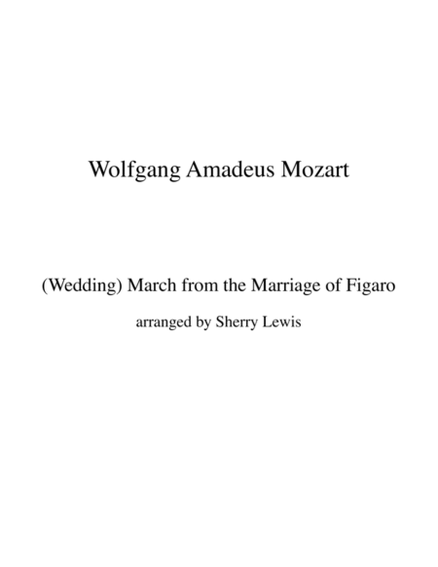 MARCH FROM THE MARRIAGE OF FIGARO, Mozart, Violin Solo, Intermediate Level image number null