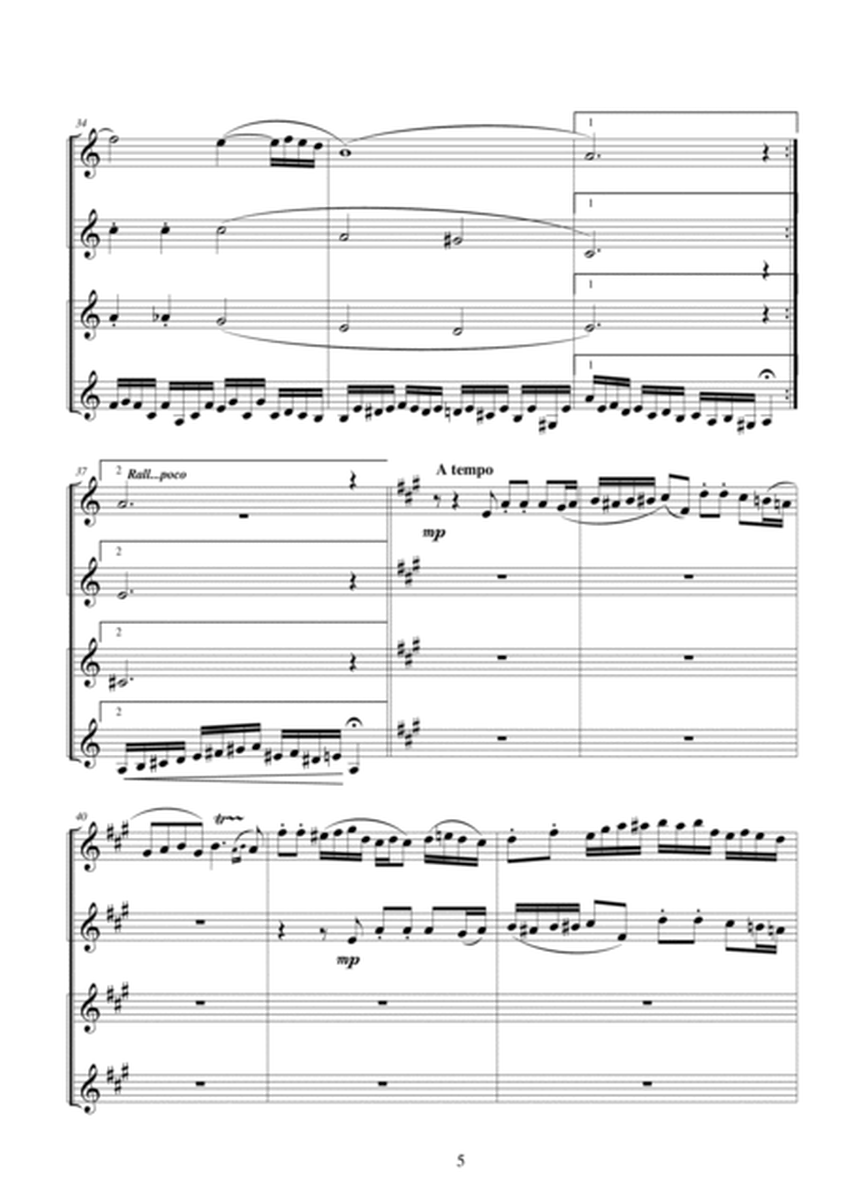 Clarinet Quartet in G major - CS135 image number null