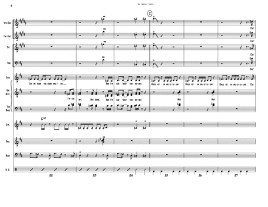 Uptown Funk 4-Part scores gallery preview page 4