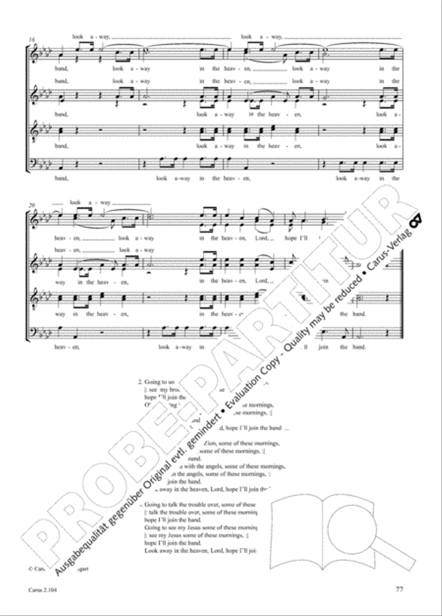 Hallelujah. Gospels and Spirituals for mixed choir Mixed Choir scores gallery preview page 65