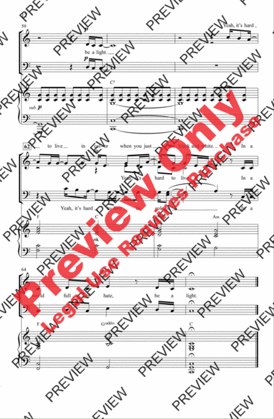Be a Light Be a Light 4-Part scores gallery preview page 12