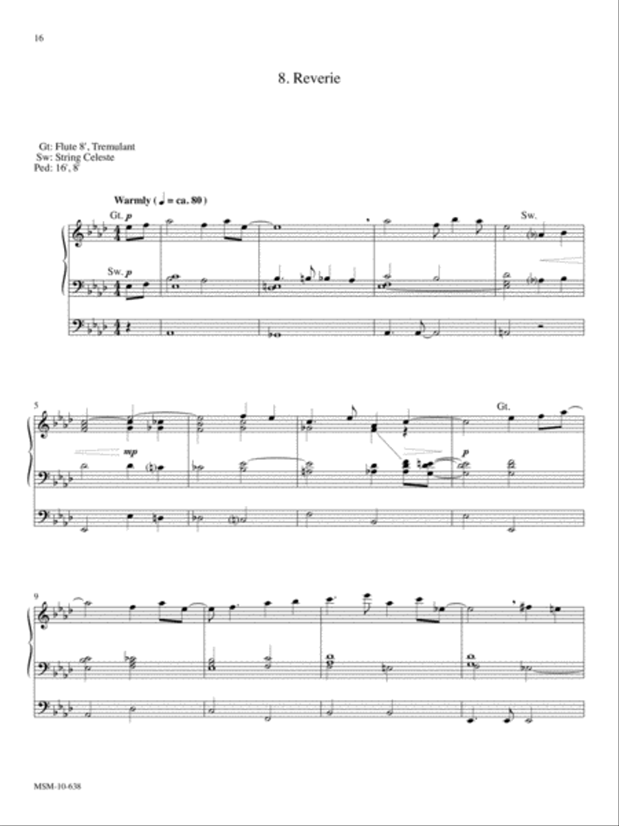 Variations for Organ on How Firm A Foundation Organ scores gallery preview page 10