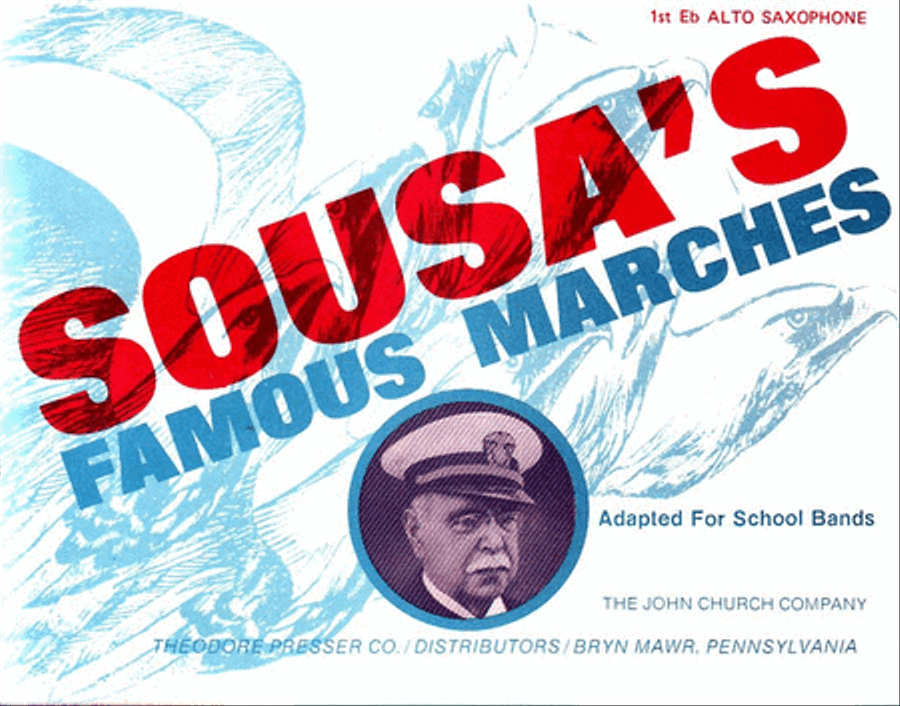 Sousa's Famous Marches, Adapted For School Bands Concert Band scores gallery preview page 1