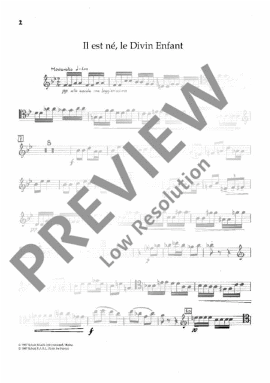 «Noël nouvelet» et «Il est né, le Divin Enfant» Cello scores gallery preview page 9